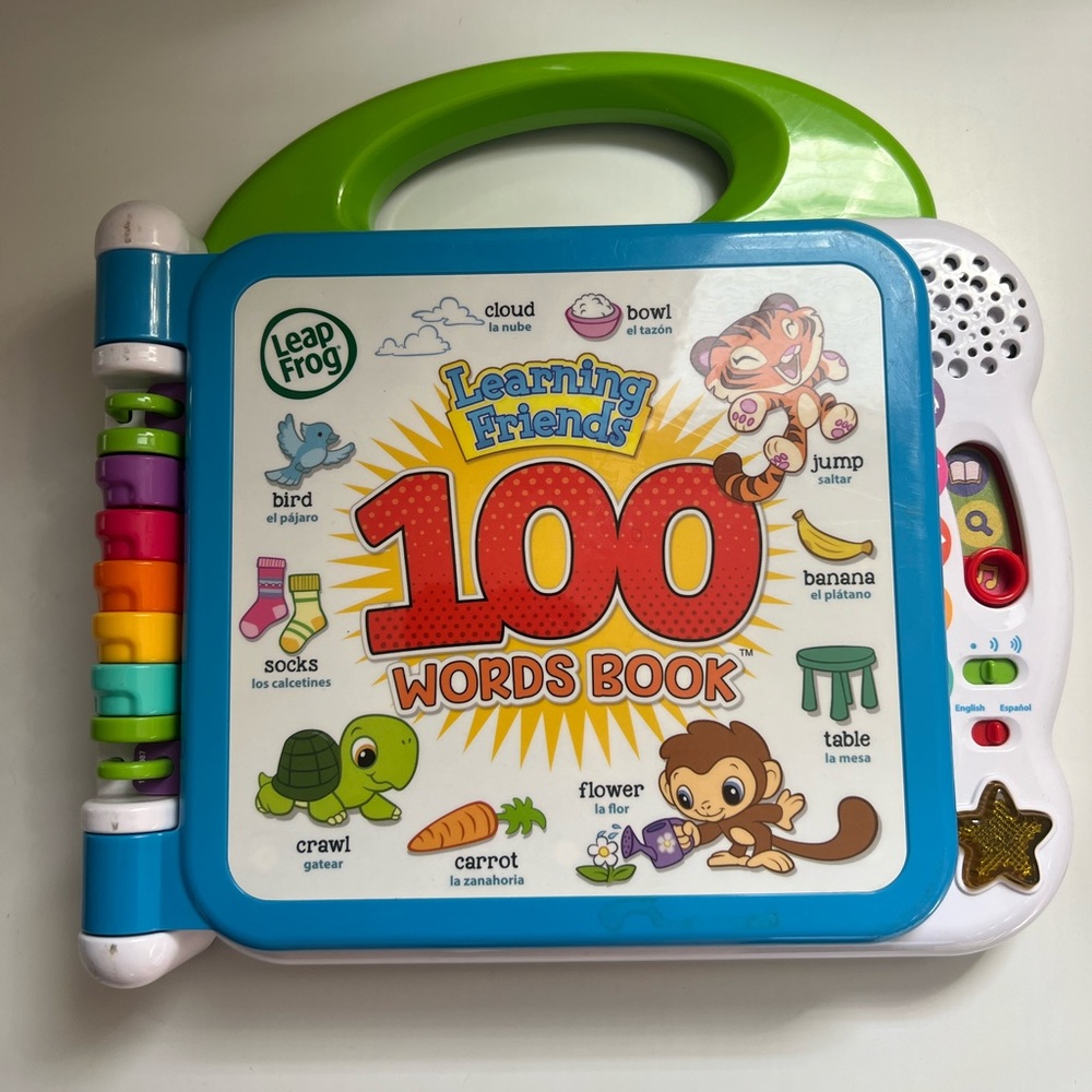 Learning Friends 100 Words Book - Green and Blue